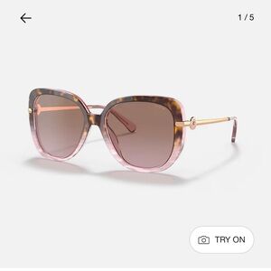 NWOT Coach RoseTortoise Gradient Sunglasses